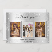 Carte de remerciements d'anniversaire de la partie (Devant)