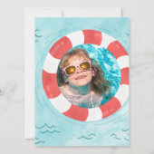 carte de remerciements d'anniversaire de la piscin (Dos)