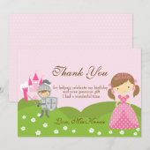 Carte de remerciements d'anniversaire de la prince (Devant / Derrière)