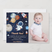 Carte de remerciements d'anniversaire de l'astrona (Devant)