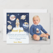 Carte de remerciements d'anniversaire de l'astrona (Devant)