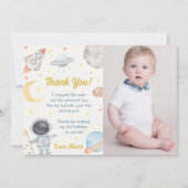 Carte de remerciements d'anniversaire de l'astrona (Devant)