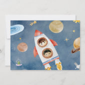 Carte de remerciements d'anniversaire de l'astrona (Dos)