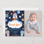 Carte de remerciements d'anniversaire de l'astrona (Devant)