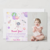 Carte de remerciements d'anniversaire de l'astrona (Devant)