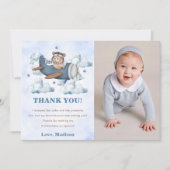 Carte de remerciements d'anniversaire de l'avion V (Devant)