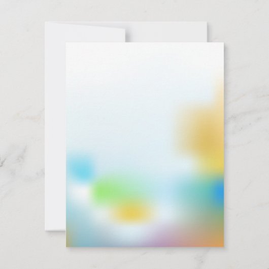 Carte de remerciements d'anniversaire de l'éléphan (Dos)