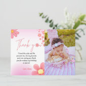 Carte de remerciements d'anniversaire de marguerit (Debout devant)