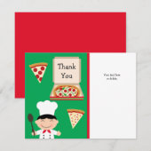 Carte de remerciements d'anniversaire de partie de (Devant / Derrière)