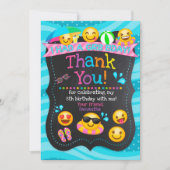 Carte de remerciements d'anniversaire de réception (Devant)