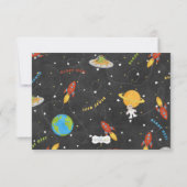 Carte de remerciements d'anniversaire de Rocket (Dos)