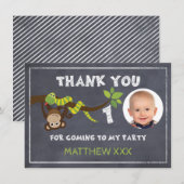 Carte de remerciements d'anniversaire de tableau (Devant / Derrière)