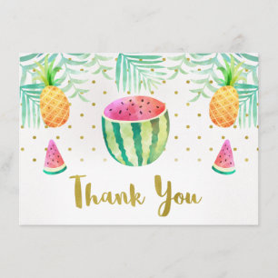 Carte de remerciements d'anniversaire de Two-tii