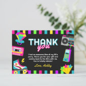 Carte de remerciements d'anniversaire des années 8 (Debout devant)