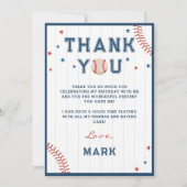 Carte de remerciements d'anniversaire des garçons  (Devant)