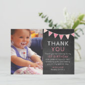 Carte de remerciements d'anniversaire d'étamine de (Debout devant)