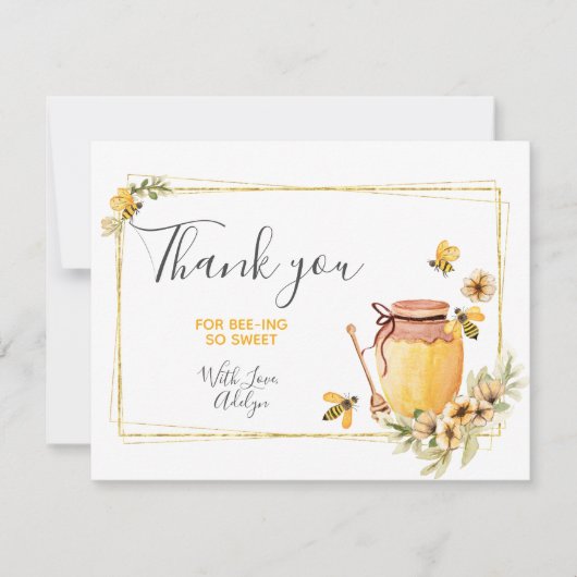 Carte de remerciements d'anniversaire du jour de l (Devant)