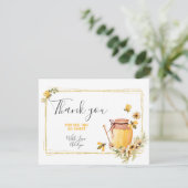 Carte de remerciements d'anniversaire du jour de l (Debout devant)