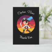 Carte de remerciements d'anniversaire du Pirate (Debout devant)