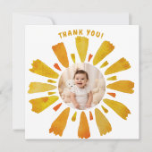 Carte de remerciements d'anniversaire Sunshine (Devant)