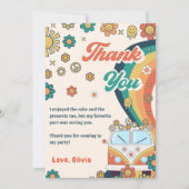 Carte de remerciements d'anniversaire super Retro  (Devant)