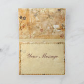 Carte de remerciements dans la crème et le brun (Intérieur)