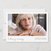 Carte De Remerciements Dans la mémoire aimée Photo funérailles (Devant)