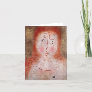 Carte De Remerciements Dans le miroir magique par Paul Klee