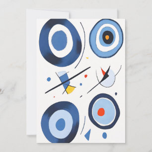 Carte De Remerciements Danse de cote circulaire Abstraite