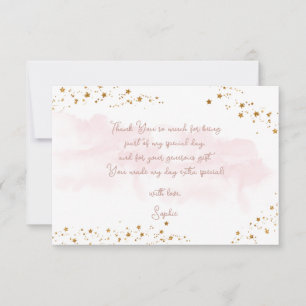 Carte De Remerciements Danse et ballerine tourbillon anniversaire