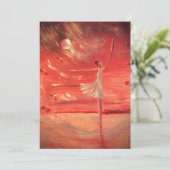 Carte De Remerciements Danse sur des nuages d'argent (Debout devant)