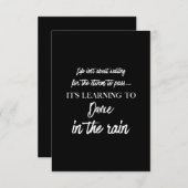 Carte De Remerciements danser dans le train (Devant / Derrière)