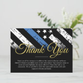 Carte de remerciements d'application de la loi sur (Debout devant)