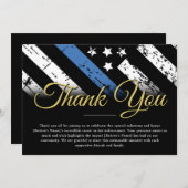 Carte de remerciements d'application de la loi sur (Devant / Derrière)