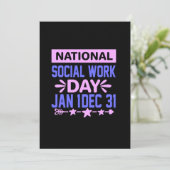 Carte de remerciements d'appréciation des travaill (Debout devant)