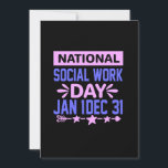 Carte de remerciements d'appréciation des travaill<br><div class="desc">Montrez votre appréciation pour les travailleurs sociaux dans votre vie ce mois du travail social avec une carte de voeux unique et significative, Social Worker Thank You Cards. Nos cartes sont conçues pour illuminer la journée de quelqu'un, avec des messages de remerciements et de reconnaissance sincères. Chaque carte est faite...</div>