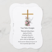 Carte de remerciements d'appréciation du pasteur f (Devant / Derrière)