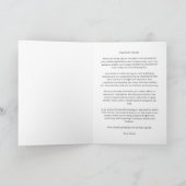 Carte de remerciements d'appréciation du pasteur f (Intérieur)