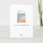 Carte de remerciements d'aquarelle (Dos)