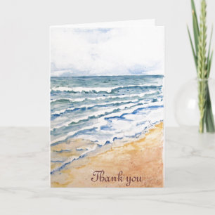Carte de remerciements d'aquarelle