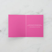 Carte de remerciements d'aquarelle de lapin floral (Intérieur)