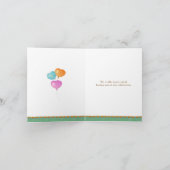 carte de remerciements d'aquarelle de rhinocéros m (Intérieur)