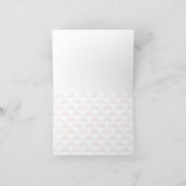 Carte de remerciements d'aquarelle rose (Intérieur)