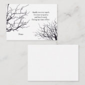 Carte de remerciements d'arbre d'automne (Devant / Derrière)