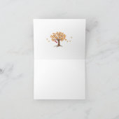 Carte de remerciements d'arbre de chute (Intérieur)