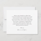 Carte De Remerciements Daria White Mariage moderne (Dos)