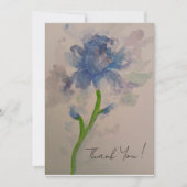 Carte De Remerciements Dark blue Iris (Devant)