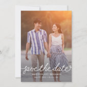 Carte De Remerciements Darling Script Modifiable Couleur Enregistrer La C (Devant)