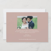 Carte De Remerciements Darling Script Modifiable Couleur Enregistrer La C (Dos)
