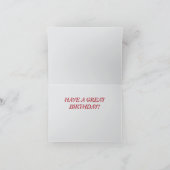 CARTE DE REMERCIEMENTS DARTS DARTBOARD SUR CIBLE ANNIVERSAIRE PERSONNALIS (Intérieur)